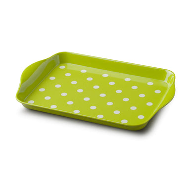 Zeal Mini Dotty Melamine Tray in Lime