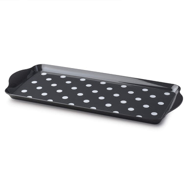 Black Dotty Melamine Sandwich Tray by Zeal