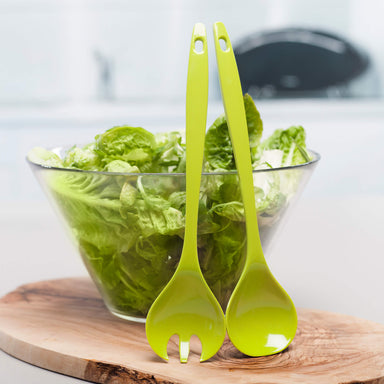 Zeal Melamine Salad Servers in Lime