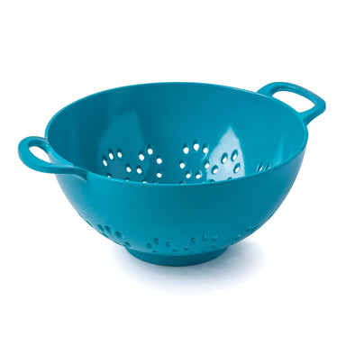 Small Aqua Melamine Colander by Zeal