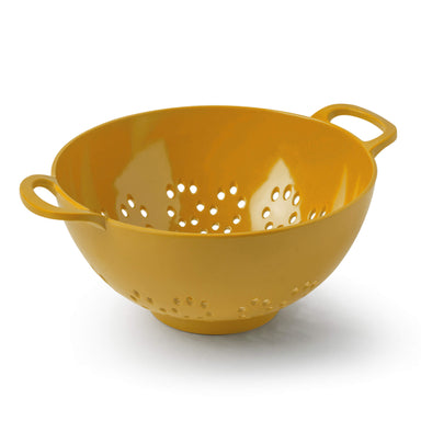 Small Zeal Melamine Colander in Mustard