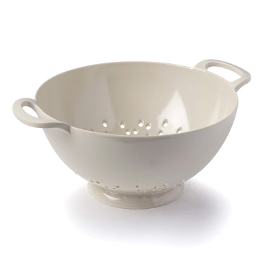 Medium Cream Melamine Colander by Zeal