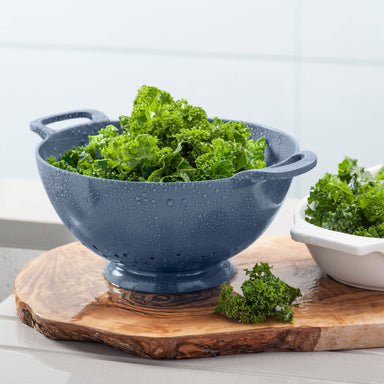 Melamine Colander draining vegetables