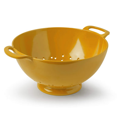 Large Mustard Melamine Colander by Zeal