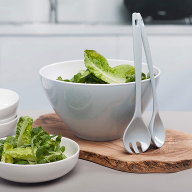 Zeal Melamine Salad Bowl and Salad Servers in Duck Egg Blue