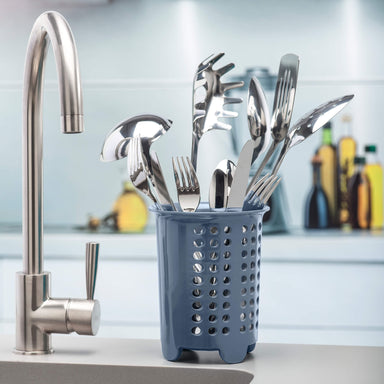 Melamine Cutlery Drainer by a sink