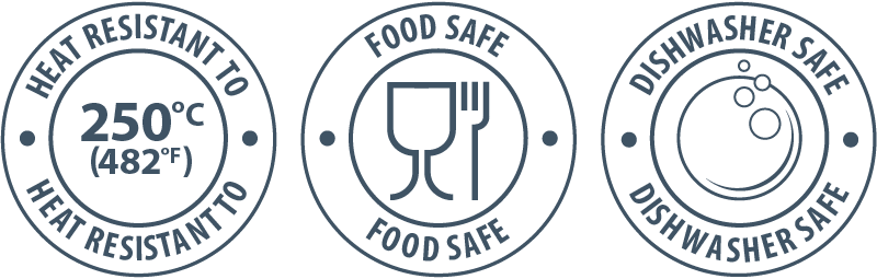 Zeal Silicone Heat Resistant, Food Safe & Dishwasher Safe